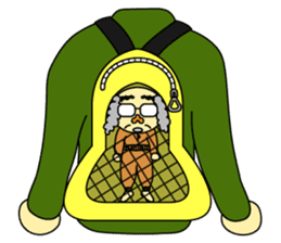 Palm-sized old guys sticker #5282668