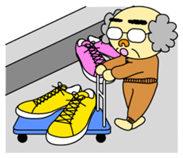 Palm-sized old guys sticker #5282670