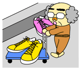 Palm-sized old guys sticker #5282670