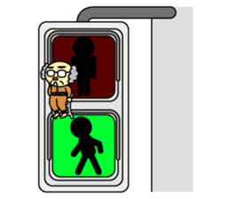 Palm-sized old guys sticker #5282673