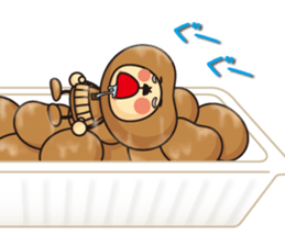 Natto san and edamame Mr. sticker #5283730