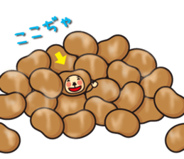 Natto san and edamame Mr. sticker #5283745