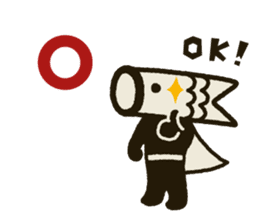 Koinobori-Man 2 sticker #5283926