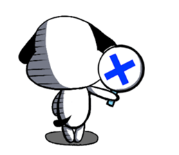 The name of the dog is Mr.siro. sticker #5284003