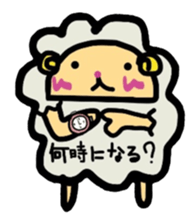 A sheep and cat and rabbit sticker #5284261