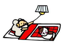 A sheep and cat and rabbit sticker #5284271