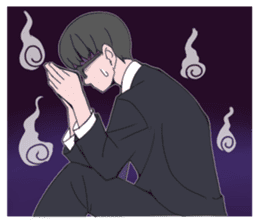 shachiku and Mr. Aoki sticker #5284400