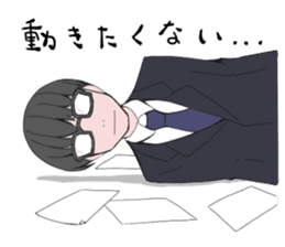 shachiku and Mr. Aoki sticker #5284403