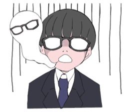 shachiku and Mr. Aoki sticker #5284407