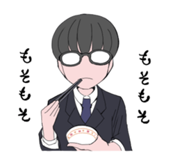 shachiku and Mr. Aoki sticker #5284416