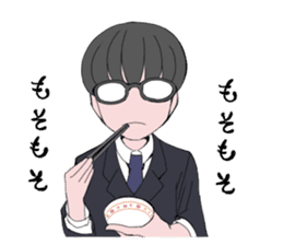 shachiku and Mr. Aoki sticker #5284416