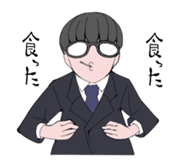 shachiku and Mr. Aoki sticker #5284417