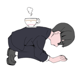 shachiku and Mr. Aoki sticker #5284429