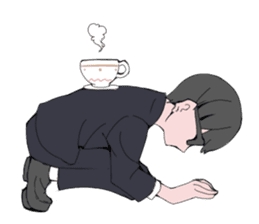 shachiku and Mr. Aoki sticker #5284429