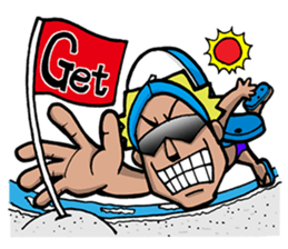 slippar kun's world sticker #5284835