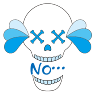 Negative skulls sticker #5285154