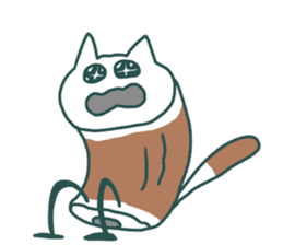 Chikuwa Cat sticker #5285182