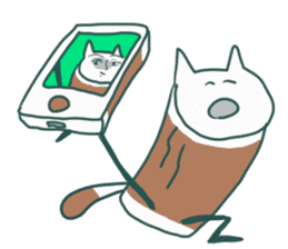 Chikuwa Cat sticker #5285187