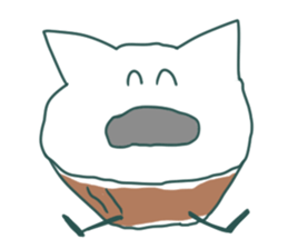 Chikuwa Cat sticker #5285189