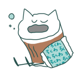 Chikuwa Cat sticker #5285192