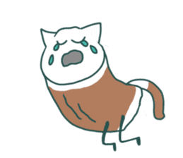 Chikuwa Cat sticker #5285206