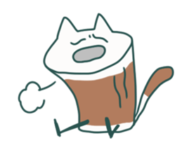 Chikuwa Cat sticker #5285208