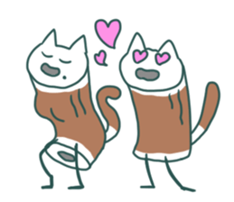 Chikuwa Cat sticker #5285209