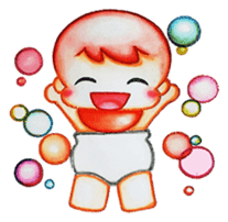 Q baby (Pipi monkey) sticker #5286887