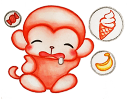 Q baby (Pipi monkey) sticker #5286889