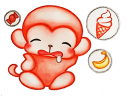 Q baby (Pipi monkey) sticker #5286889