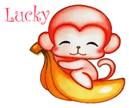 Q baby (Pipi monkey) sticker #5286890