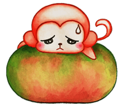 Q baby (Pipi monkey) sticker #5286892