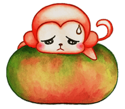 Q baby (Pipi monkey) sticker #5286892