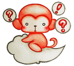 Q baby (Pipi monkey) sticker #5286893