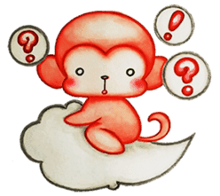 Q baby (Pipi monkey) sticker #5286893