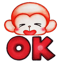 Q baby (Pipi monkey) sticker #5286896