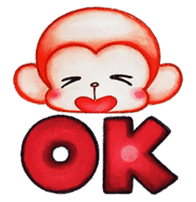 Q baby (Pipi monkey) sticker #5286896