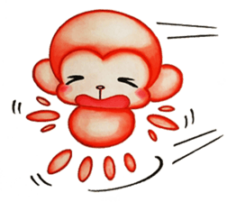 Q baby (Pipi monkey) sticker #5286898