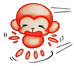 Q baby (Pipi monkey) sticker #5286898