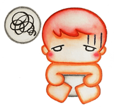 Q baby (Pipi monkey) sticker #5286899