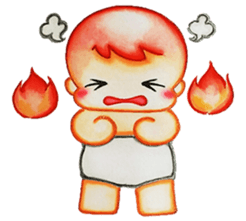 Q baby (Pipi monkey) sticker #5286904