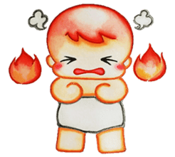 Q baby (Pipi monkey) sticker #5286904