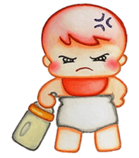 Q baby (Pipi monkey) sticker #5286905