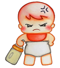 Q baby (Pipi monkey) sticker #5286905