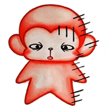 Q baby (Pipi monkey) sticker #5286909