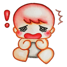 Q baby (Pipi monkey) sticker #5286911