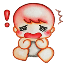 Q baby (Pipi monkey) sticker #5286911