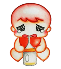 Q baby (Pipi monkey) sticker #5286913