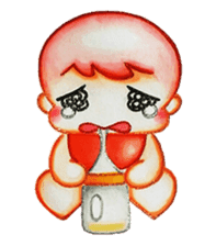 Q baby (Pipi monkey) sticker #5286913