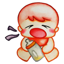 Q baby (Pipi monkey) sticker #5286914